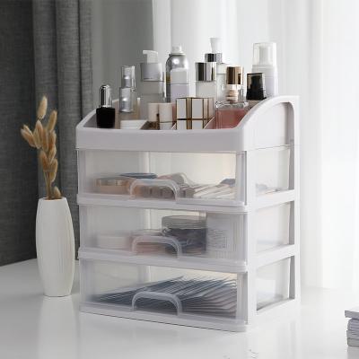 China 1layer storage box storage box cosmetic transparent multifunctional desktop drawer make up storage box rack for sale