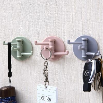 China Modern Kitchen Wall Door Hook Key Holder Rack Towel Hanger Self Adhesive Bathroom Hangs Storage Aluminum Universal Hooks for sale