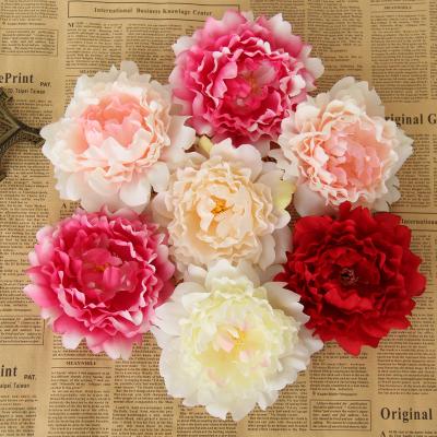 China Modern Silk Artificial Flowers Peony Heads Party Wedding Decoration Supplies Simulation Flower Main Home Decorations for sale