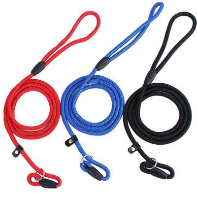 China Advance Viable Nylon Strap Adjustable Slip Leash Training Rope Dog Traction Collar Pets Rope Supplies Accessories for sale