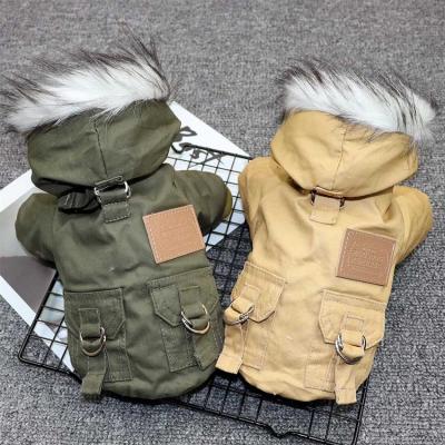 China DD9-3665 Dogs Sustainable Winter Warm Down Jacket Middle And Small Dog Chihuahua Down Jackets Hoodie Light Party Warm Clothing for sale