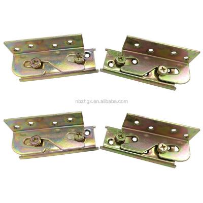 China Residential Custom Bed Bracket Bed Bracket Metal Bed Rail Bracket Fittings for sale