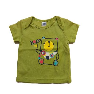 China Enzyme Washed Custom Wholesale Summer Cotton Kids Tee Tshirts Screen Printed Plain Baby Boys Girls T-Shirts for sale