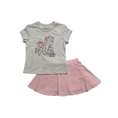 China Sustainable Children Baby Girl Shorts Cheerleading Clothes Kids Designers Clothes Baby Girl Clothing Sets for sale