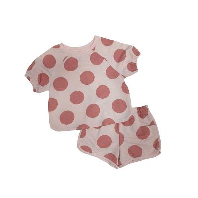 China Breathable Wholesale Factory Price Baby Summer Clothes 100% Cotton Baby Summer Clothing Set for sale