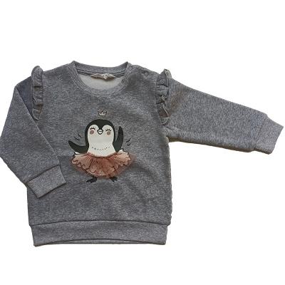 China Anti-Shrink Factory Sale Custom Autumn Animal Little Embroidery Pullover Baby Sweatshirt Custom Sweatshirt for sale