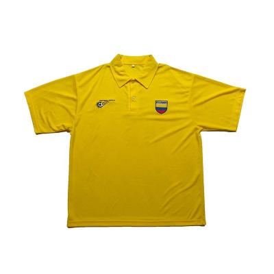 China QUICK DRY Factory Hot Selling Design Polo Shirts Custom Logo Polyester Solid Color Polo Shirt For Men for sale