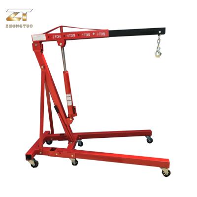 China Other 2ton Manual Warehouse Crane Hydraulic Folding Store Crane Foldable Crane for sale