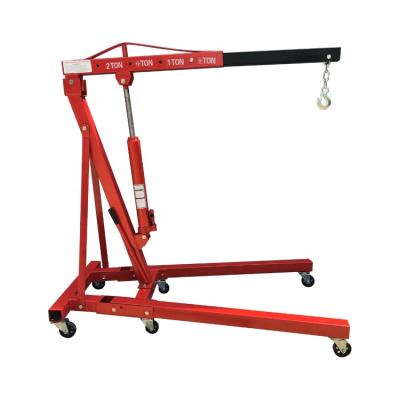 China Other 8 Ton Ram Jack Engine Crane 2t Long Folding Foldable Shop Crane for sale