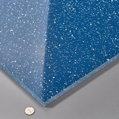 China Blue Color Terrazzo Tile Modern Color Wall Decor Terrazzo Table Top Furniture Manufactured Terrazzo for sale