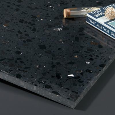 China Modern Terrazzo Slabs In Artificial Stone Black Terrazzo Flooring Terrazzo Material Home Decor for sale