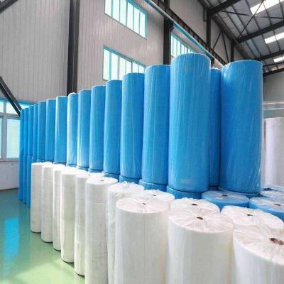 China Waterproof SMS Spunbond Fabric Blown Melt Fabric 100% Nonwoven Polypropylene Fabric Roll for sale