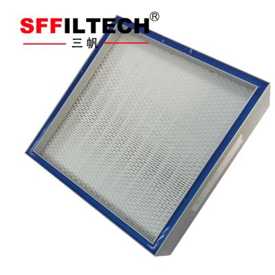 China Hotels Hepa and ULPA H12 H13 H14 U15 Air Filter for Cleanrooms Vacuum Cleaner Box Construction Air Filter for sale