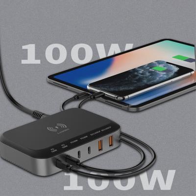 China Hot Selling Wireless Microphone Charging Station 6 Ports Multi-port Travel Charger MIT Kabellosem Kabellosem Charged for sale