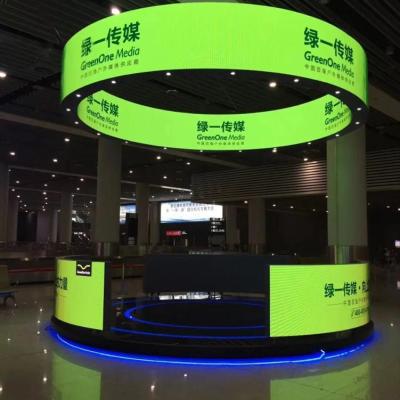 China Smart indoor outdoor led column cabinets curtain video led display p2.5 p3 p4 p5 digital advertising flexible led screen led display for sale