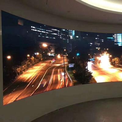 China Full color curved led wall display pantalla video panel P2 P2.5 P3 large indoor led rental led screen for sale