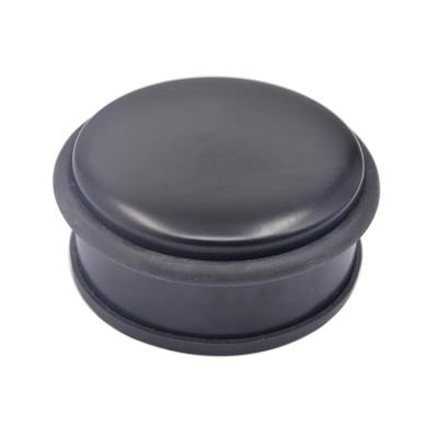 China Modern Heavy Duty Metal Floor Door Stopper Bumper With Buffer Ring Stainless Steel Black Rubber Door Stopper for sale