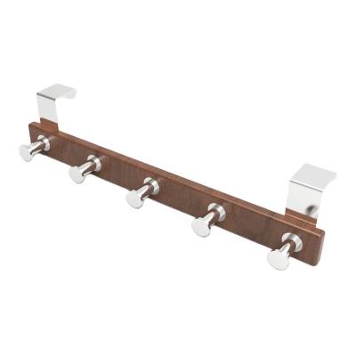 China Amazon Sustainable Decorative Wall Mounted Wooden Coat Hook Rack for sale