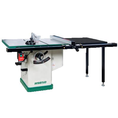 China SINO H9850A Green 10inch Horizontal Sliding Table Board Saw Cutting Mini Solid Wood Table Saw for sale