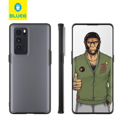 China Anti-fall BLUEO Transulant Matte Phone Case Bakc Cover for oppo find pro x3 global version oppo find x2 pro reno 6z A93S A93 for sale