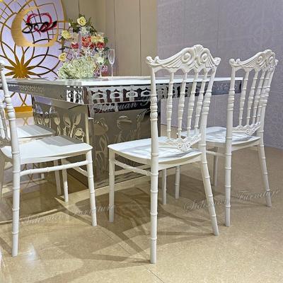 China Latest Style High Quality Wedding Furniture PP Modern White Chair Design For Restaurant for sale