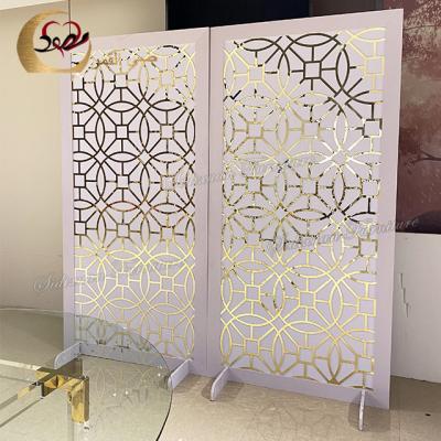 China Country Factory Price French Modern Wedding Furniture Event Wall Backdrop Metal Hall Divider for sale