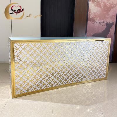 China Contemporary Restaurant High Bar Tables Reception Bar Counter Led DJ Booth Table for sale