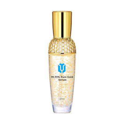 China Anti Aging Toner Private Label Wrinkle Brown Spot Remover Whitening Pure 99K Gold Face Serum for sale