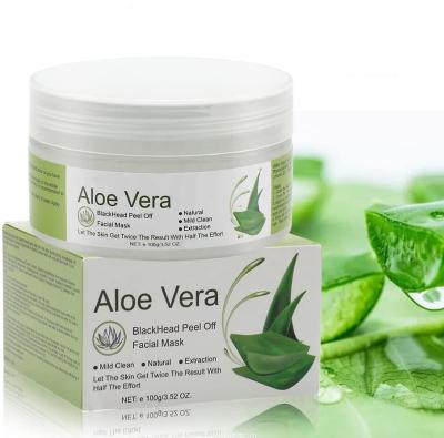 China Skin Revitalizer Skin Whitening Exfoliating Facial Mask with Aloe Vera Hyaluronic Acid Hydrating Brightening Peel Off Mask for sale