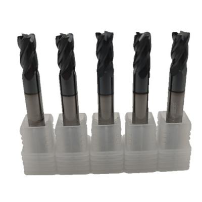 China High Strength Carbide CNC Cutting Tools Carbide 4 Flutes Radius Corner End Mills For Metal for sale