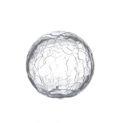 China 150mm Mouth Blown Clear Glass Ball Shade For Lighting Cover for sale