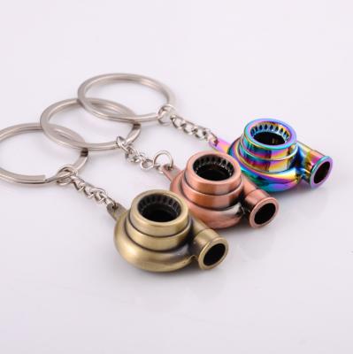 China Wholesale Durable China 3D Metal Car Turbo Key Chain Promotion Keychains Gift For Men Turbo Key Chain Key Rings for sale