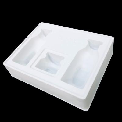 China PS Velvet Cosmetic Insert Tray voor 3-delige huidverzorgingskist Industrieel materiaal Te koop