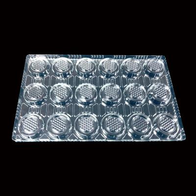 China Custom Order Accepted SH-0263 PET Clear Vacuum Forming Molded Tray for Soft Drink Boba Tea for sale