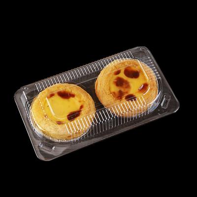 China Matt Lamination Printing Two Compartments Clamshell Box for Take Away Plastic Box for sale