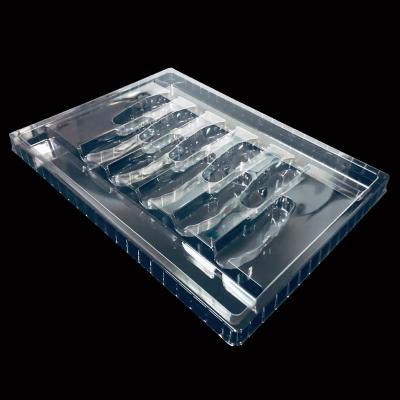 China Transparent PET Plastic Packaging Tailored Disposable Blister Tray for Folding Knives for sale