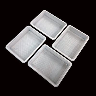 China Nature White PP Blister Tray for Bakery Rice Cake Customizable Microwavable Packaging for sale