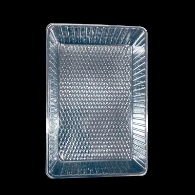 China Cajas de plástico PET transparentes bandeja de ampollas para pan panadería muffin ensalada de pastel a medida en venta