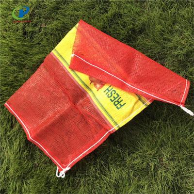 China Export Food Grade Recyclable L-Sewing Durable PP Mesh Bag For Potato for sale