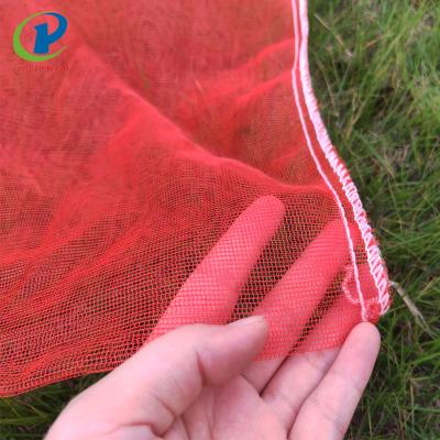 China Disposable Red Yellow 40*60cm Firewood Mono Net Bag Packing For Firewood And Kindling for sale