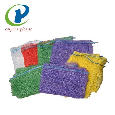 China Disposable Mesh Bags For Onions Drawing Mesh Bags Made Of China PE Rashel Mesh Bag for sale