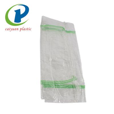 China 50kg White/Red Transparent Recyclable Plastic Potato PP Woven Bag for sale