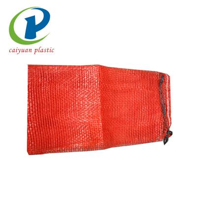 China Recyclable Hot Selling Plastic Gauze Mesh Onion Bag for sale