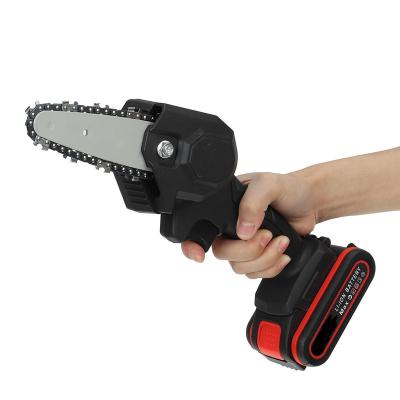 China Anti-Skid Mini Saw Portable Sawmill One Handheld Chainsaw 24V Cordless Chain With Cutter 6 Inch Electric Woo Rechargeable Battery Operated for sale