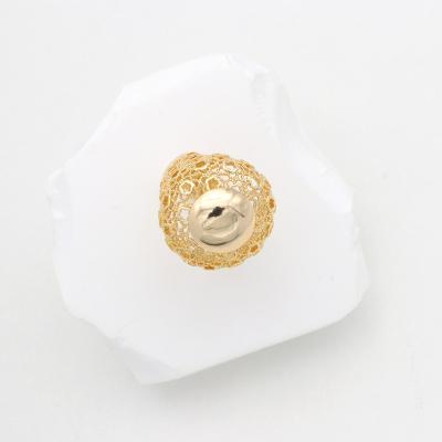 China Fashion Jewelry GARAANTIIE Flower Batch Classic Flower Round Ring 18K Gold Plated Women's Ring for sale