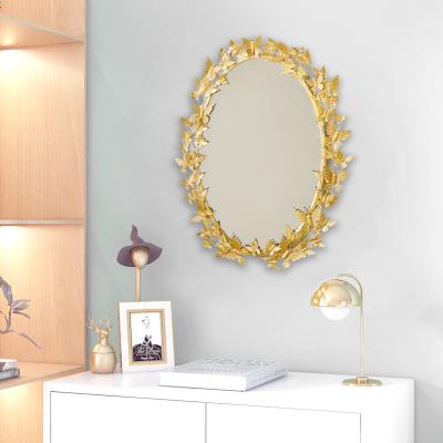 China Modern Elegant Home Decor Home Decor Mayco Modern Gold Butterfly Interior Wall Mirrors For Living Room for sale