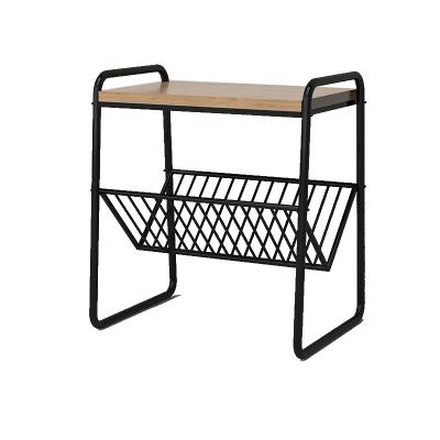 China Mayco Iron Metal Wood End Side Table Eco - Friendly Modern Living Room Furniture for sale