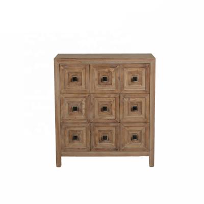 China Mayco Overall Accent Furniture View Collection Nature Wood Brown 3 Drawers Solid Wood Accent Chest for sale