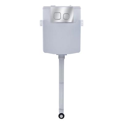 中国 Sleek Wall Mounted Toilet Tank With Low Water Pressure Push Button Types Of Toilets 販売のため