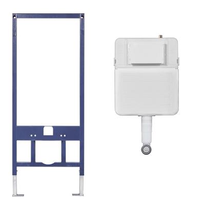 中国 Space Saving Concealed Toilet Cistern With Adjustable Flush Button And Flush Pipe 販売のため